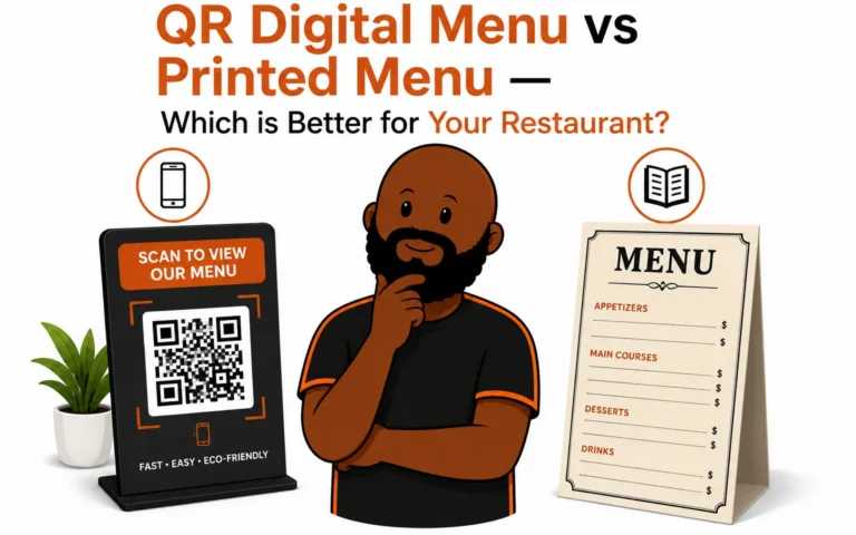 QR digital menu vs printed menu: which is better?