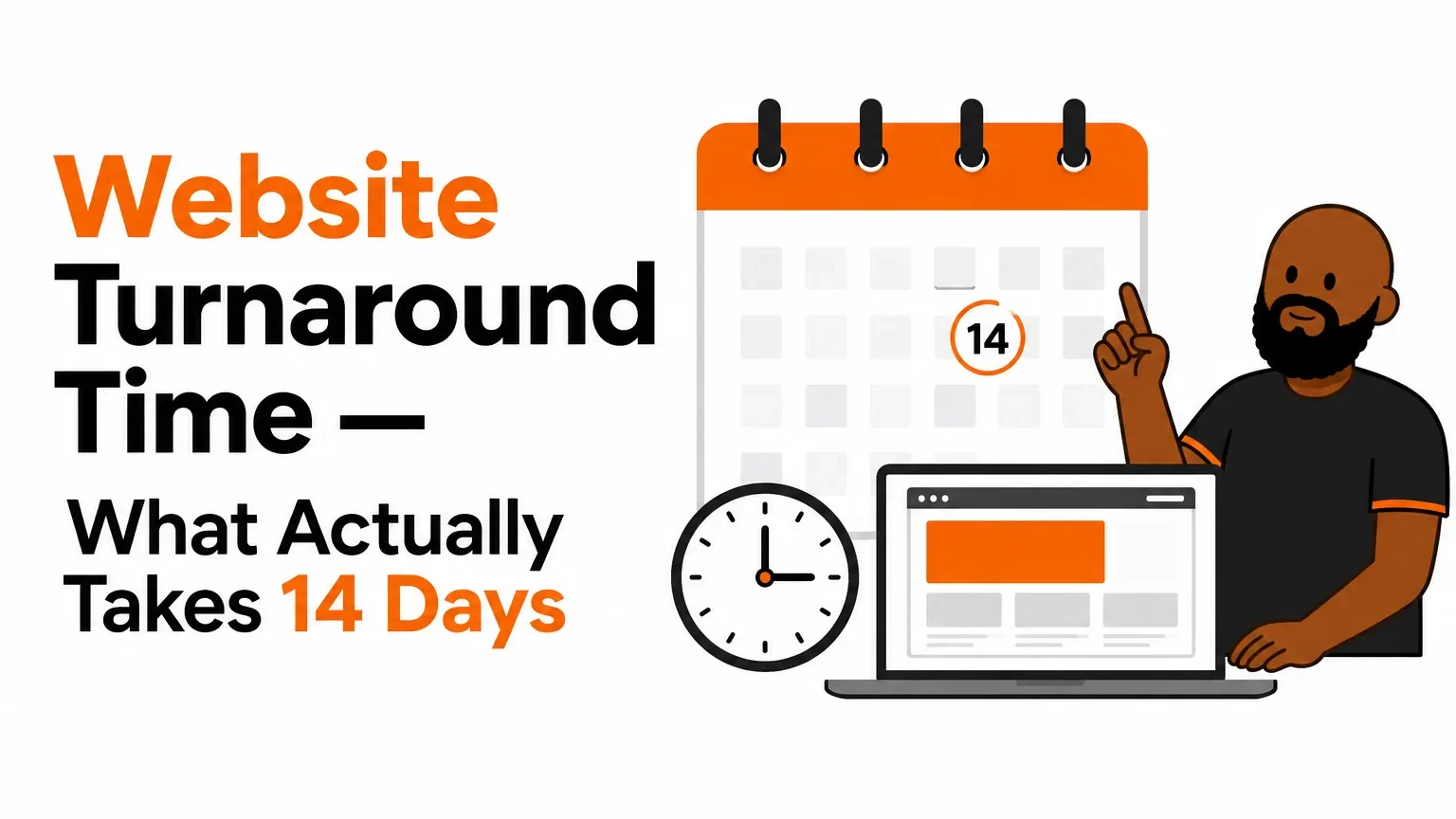 Website turnaround time: what actually takes 14 days